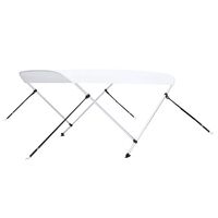 vidaXL Бімінітоп Тент для Човнів 2 Дуги Білий 150x120x110 см