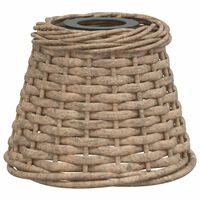 vidaXL Ceiling Lamp Shade Brown Ø15x12 cm Wicker
