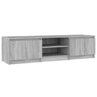 vidaXL TV-taso harmaa Sonoma 140x40x35,5 cm tekninen puu