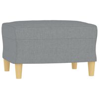 vidaXL fodskammel 60x50x41 cm stof grå