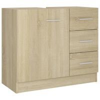 vidaXL Skříňka pod umyvadlo dub sonoma 63x30x54 cm kompozitní dřevo