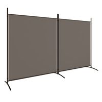 vidaXL Paravan de cameră cu 2 panouri, antracit, 348x180 cm