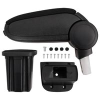 vidaXL Auton käsinoja musta 12x32x(34-50) cm ABS