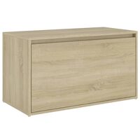 vidaXL Banco de corredor 80x40x45 cm derivados madeira carvalho sonoma