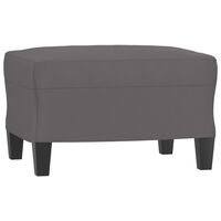 vidaXL Taburet, gri, 60x50x41 cm, piele ecologică