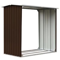 vidaXL Capannone in Acciaio Zincato 172x91x154 cm Marrone