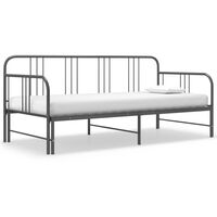 vidaXL szrüke fém kihúzható kanapéágy-keret 90 x 200 cm