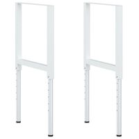 vidaXL Regulowane ramy stołu roboczego, 2 szt., metal, 55x(69-95,5) cm