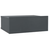 800310 vidaXL Floating Nightstand Grey 40x30x15 cm Chipboard