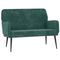 vidaXL Panca Verde Scuro 108x79x79 cm in Velluto