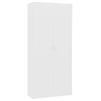 vidaXL Ormarić za cipele bijeli 80 x 35,5 x 180 cm konstruirano drvo