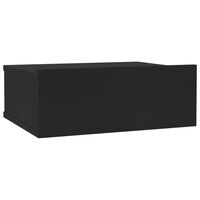 vidaXL Comodino Pensile Nero 40x30x15 cm in Legno Multistrato