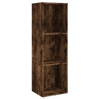 vidaXL Bücherschrank/TV-Schrank Räuchereiche 36x30x114cm Holzwerkstoff