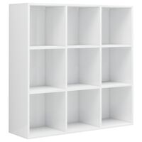 vidaXL Libreria Bianco Lucido 98x29x97,5 cm in Legno Multistrato