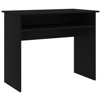 vidaXL Psací stůl černý 90 x 50 x 74 cm kompozitní dřevo