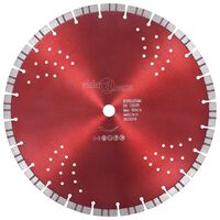 vidaXL Diamond Cutting Disc with Turbo and Holes Steel 350 mm