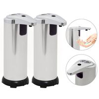 vidaXL Automatischer Seifenspender 2 Stk. Infrarot-Sensor 600 ml