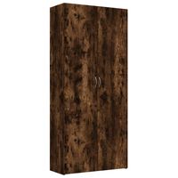 vidaXL Botník kouřový dub 80 x 35,5 x 180 cm kompozitní dřevo