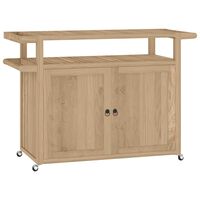 vidaXL Бар количка 120x50x90 см тиково дърво масив