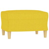 vidaXL Poggiapiedi Giallo Chiaro 60x50x41 cm in Tessuto