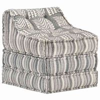 vidaXL modulaarne tumba, hallitriibuline, kangas