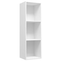 vidaXL Libreria/Mobile TV Bianco 36x30x114 cm in Legno Multistrato