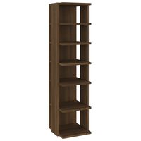 vidaXL Scarpiera Rovere Marrone 27,5x27x102 cm in Legno Multistrato