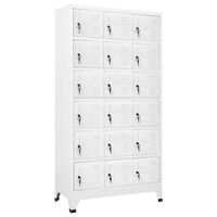 vidaXL Šatní skříňka s 18 buňkami kov 90 x 40 x 180 cm
