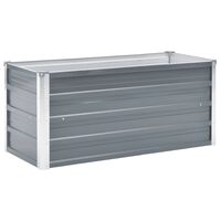 vidaXL Садова Піднесена Клумба Сірий 100x40x45 см Оцинкована Сталь