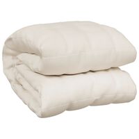 vidaXL Zátěžová deka světle krémová 200 x 220 cm 13 kg textil
