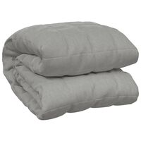 vidaXL Weighted Blanket Grey 220x230 cm King 15 kg Fabric