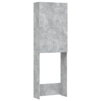 vidaXL Washing Machine Cabinet Concrete Grey 64x25.5x190 cm