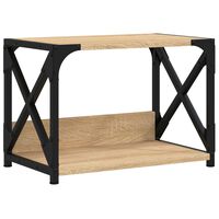 vidaXL Druckerständer 2 Ablagen Sonoma-Eiche 44x26x31,5 cm