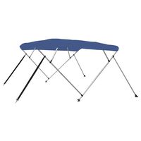 vidaXL Bimini stříška se 4 oblouky modrá 243 x 196 x 137 cm