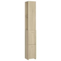 vidaXL Dulap de baie, stejar sonoma, 25x26,5x170 cm, lemn prelucrat