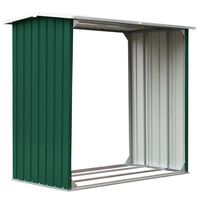 vidaXL Malkinė, žalios spalvos, 172x91x154cm, galvanizuotas plienas