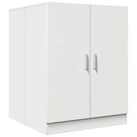 vidaXL Шкаф за пералня, бял, 71x71,5x91,5 см