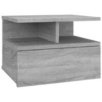 vidaXL Comodino Pensile Grigio Sonoma 40x31x27cm in Legno Multistrato
