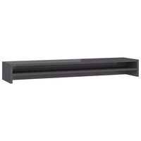 vidaXL Supporto Monitor Grigio Lucido 100x24x13cm in Legno Multistrato