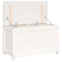 vidaXL Panca Bianca 80x41x77 cm in Legno Massello di Pino