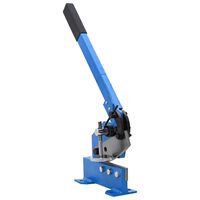 vidaXL Metalo žirklės su svirtimi, mėlynos spalvos, 125mm