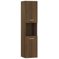 vidaXL Koupelnová skříňka hnědý dub 30 x 30 x 130 cm kompozitní dřevo