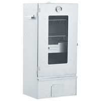 vidaXL BBQ Oven Smoker with Wood Chips 44.5x29x110 cm Galvanised steel