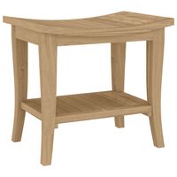 vidaXL Kylpyhuoneen sivupöytä 50x35x45 cm täysi tiikki
