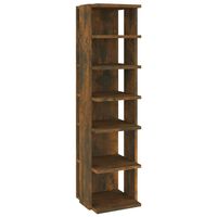 vidaXL Botník kouřový dub 27,5x27x102 cm kompozitní dřevo