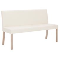 vidaXL Panca 139,5 cm Crema in Similpelle