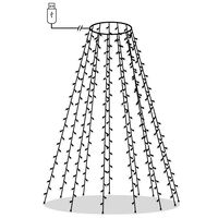 vidaXL Guirlande lumineuse d'arbre de Noël 150 LED Bleu 150 cm