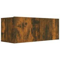vidaXL Mobile TV Rovere Fumo 80x30x30 cm in Legno Multistrato