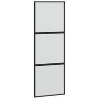 vidaXL Liukuovi musta 76x205 cm karkaistu lasi ja alumiini