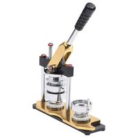 vidaXL Badge Maker Machine with Circle Cutter Rotate Punch 37 mm